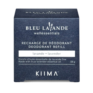 Bleu Lavande natural lavender deodorant refill, an eco-friendly collaboration featuring authentic lavender essential oils for the KIIMA applicator.