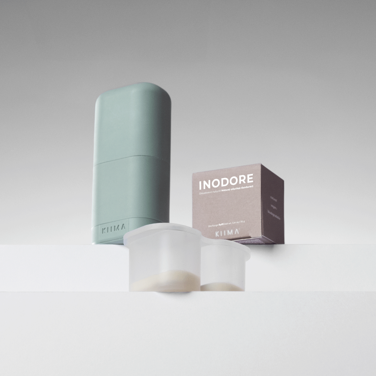 KIIMA DIY mold for deodorant and refillable applicator, eco-friendly packaging