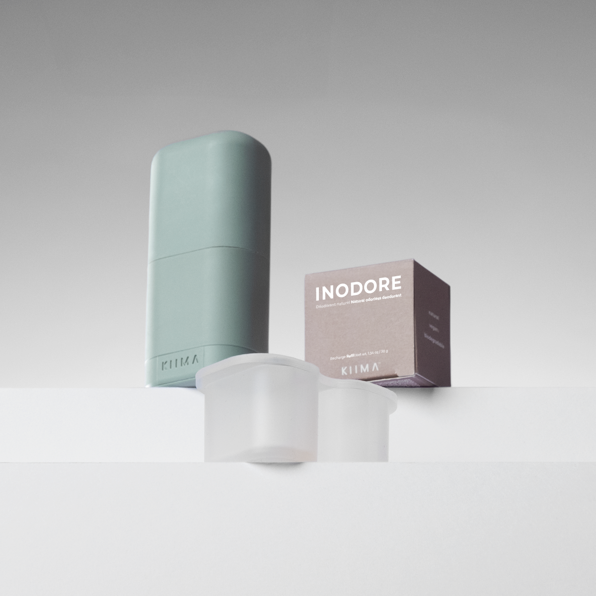 KIIMA DIY mold for deodorant and refillable applicator, eco-friendly packaging