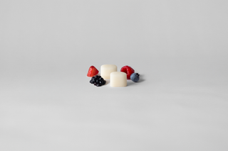 Two KIIMA natural berries lip balm refills, eco-friendly lip care packaging