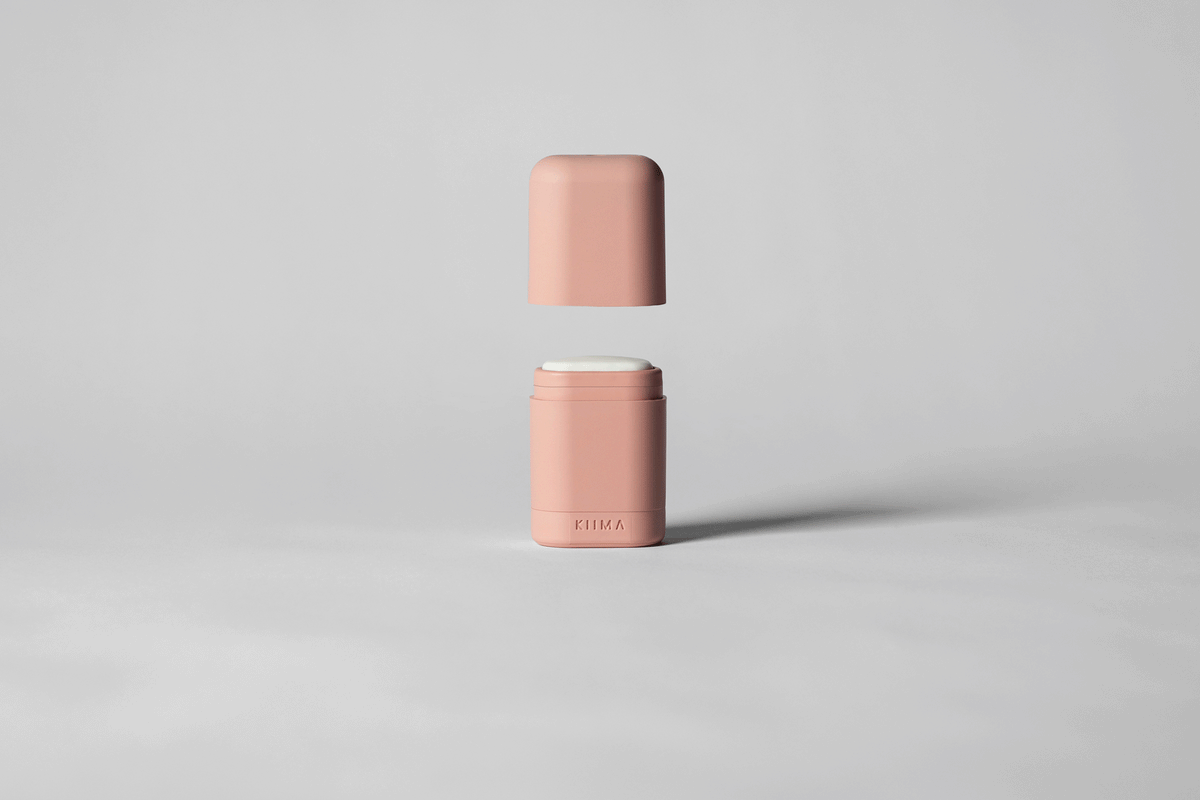 KIIMA refillable deodorant applicator, for natural skincare, in color Manarola Rosé, eco-friendly packaging, made in Canada