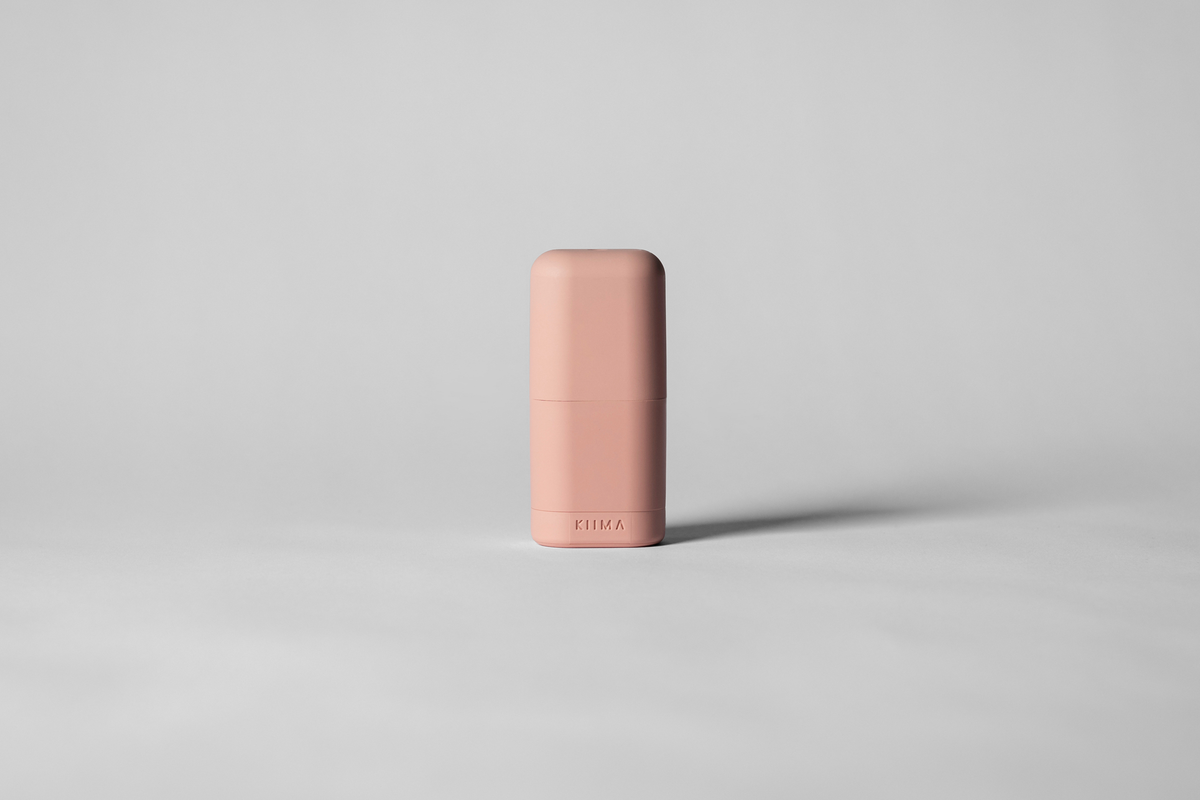 IIMA refillable deodorant applicator, for natural skincare, in color Manarola Rosé, eco-friendly packaging, made in Canada