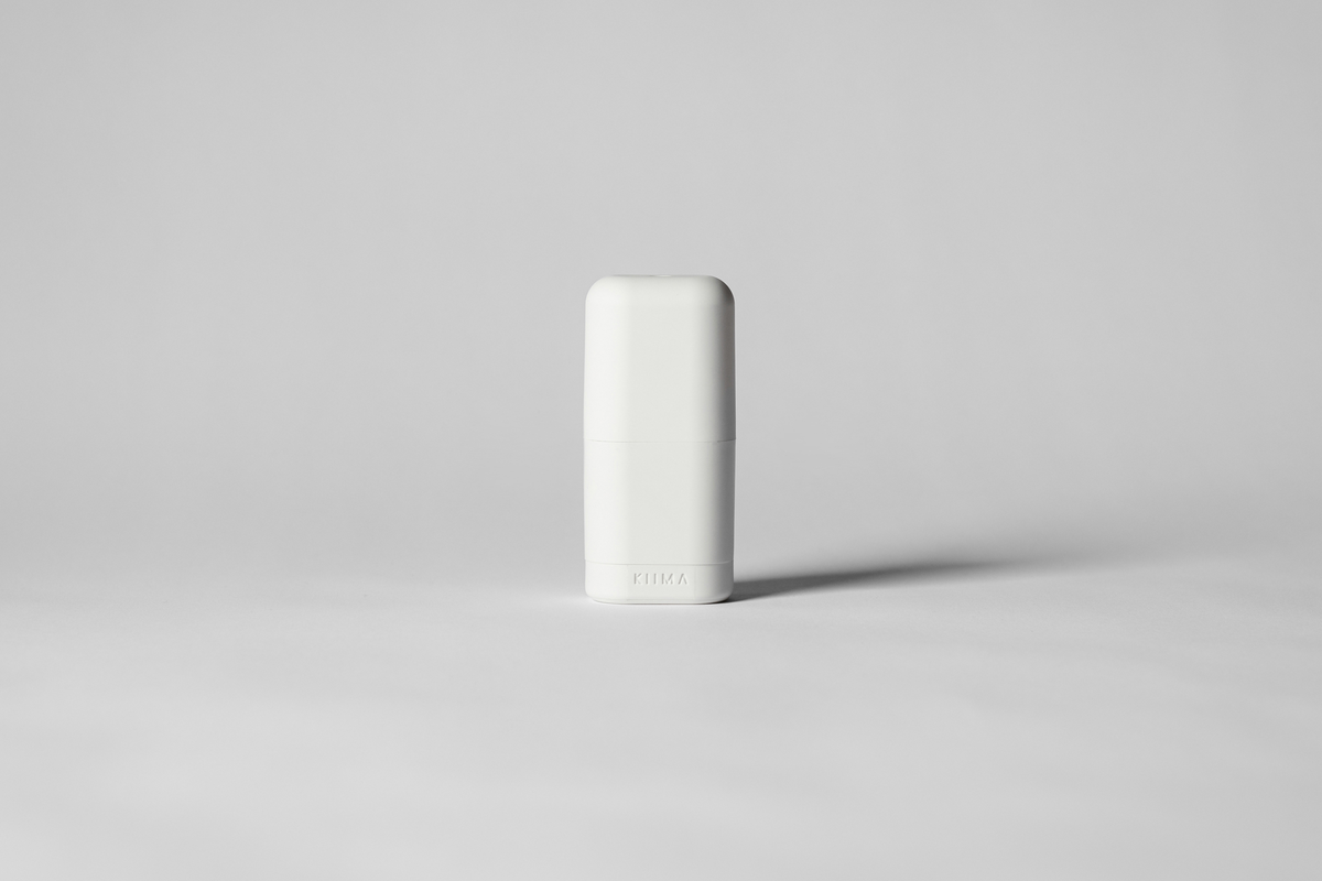 IIMA refillable deodorant applicator, for natural skincare, in color Blanc Coton, eco-friendly packaging, made in Canada