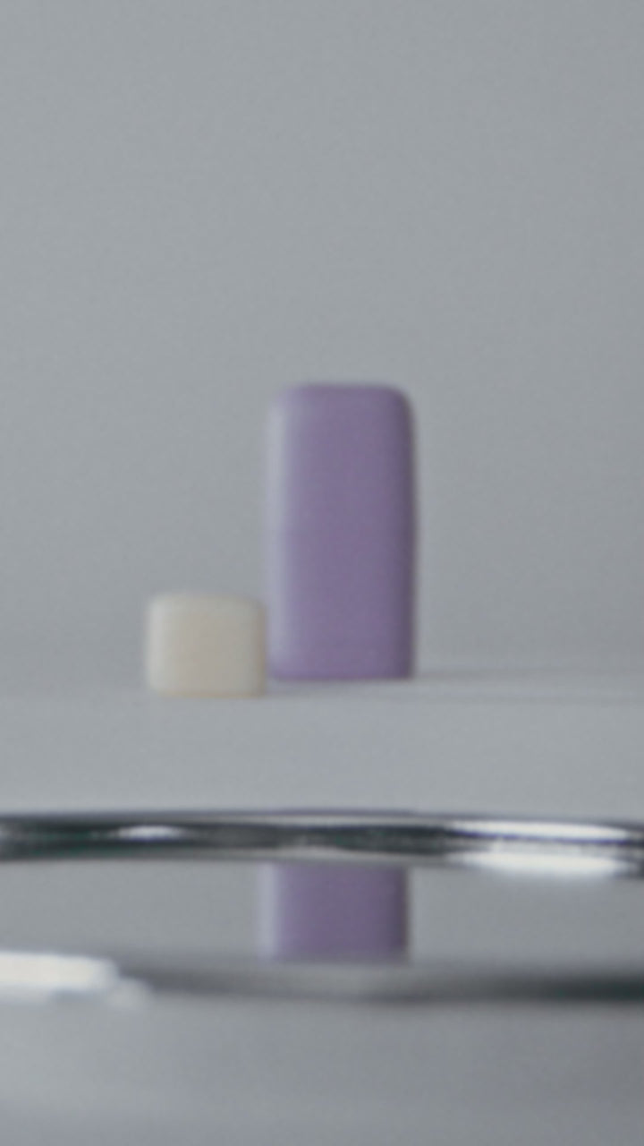 Three models showcase KIIMA's sustainable, refillable personal care collection. The video features close-ups of pastel-colored cases in mint, lilac, and pink, demonstrating product application and highlighting the brand's minimalist, eco-friendly beauty design.